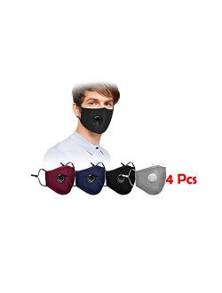 Reusable Face Bandanas, Face with Earloop 4 Pcs