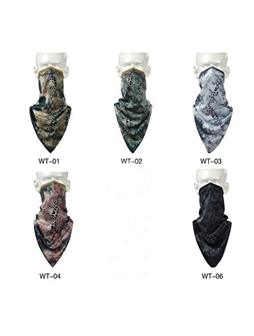 YYGIFT Printing Half Face Masks Motorcycle Balaclava for Outside Sports Cycling Hunting Climbing