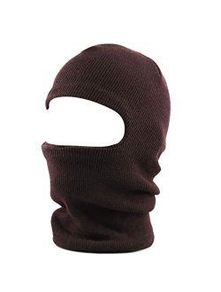 The Hat Depot Made in USA Unisex Thick and Long Face Ski Mask Winter Beanie