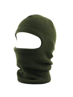 The Hat Depot Made in USA Unisex Thick and Long Face Ski Mask Winter Beanie