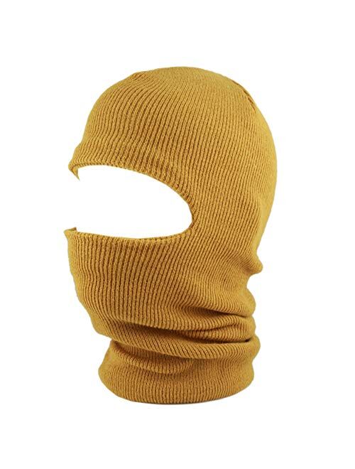 The Hat Depot Made in USA Unisex Thick and Long Face Ski Mask Winter Beanie