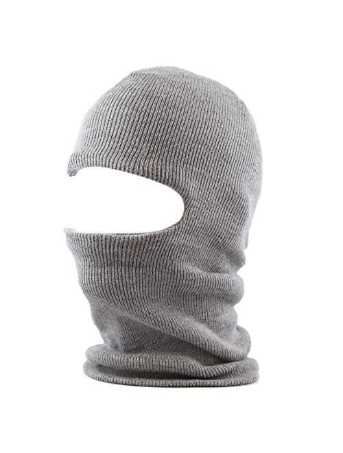 The Hat Depot Made in USA Unisex Thick and Long Face Ski Mask Winter Beanie