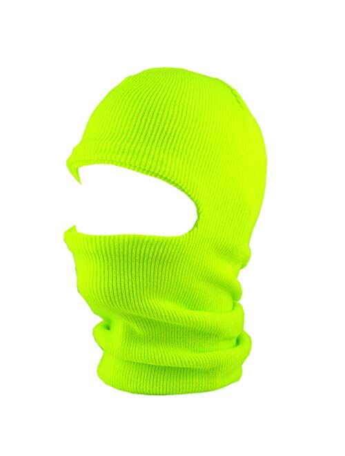 The Hat Depot Made in USA Unisex Thick and Long Face Ski Mask Winter Beanie