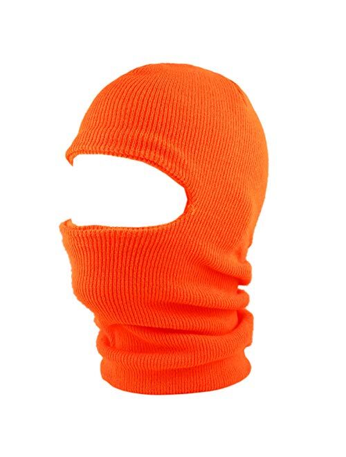 The Hat Depot Made in USA Unisex Thick and Long Face Ski Mask Winter Beanie