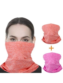 Scarf Bandanas Neck Gaiter With Safety Carbon Filters, Magical Multi-purpose Face Cover For Men Women 12pcs