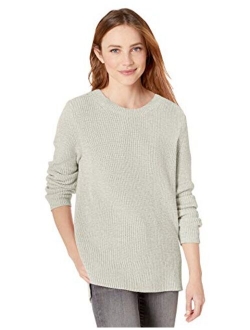Amazon Brand - Goodthreads Women's Cotton Shaker Stitch Crewneck Sweater