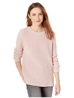 Amazon Brand - Goodthreads Women's Cotton Shaker Stitch Crewneck Sweater