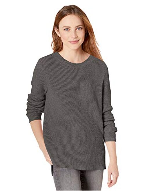 Amazon Brand - Goodthreads Women's Cotton Shaker Stitch Crewneck Sweater