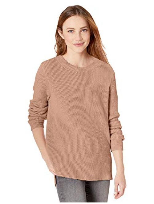 Amazon Brand - Goodthreads Women's Cotton Shaker Stitch Crewneck Sweater