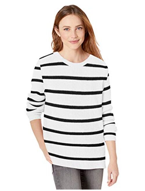 Amazon Brand - Goodthreads Women's Cotton Shaker Stitch Crewneck Sweater