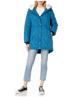 Women's Quilted Anorak with Hood