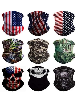 Headwear Headband Bandana Neck Gaiter - WONBURY Headwrap Balaclava Facemask Seamless for Outdoor