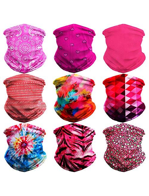 Headwear Headband Bandana Neck Gaiter - WONBURY Headwrap Balaclava Facemask Seamless for Outdoor