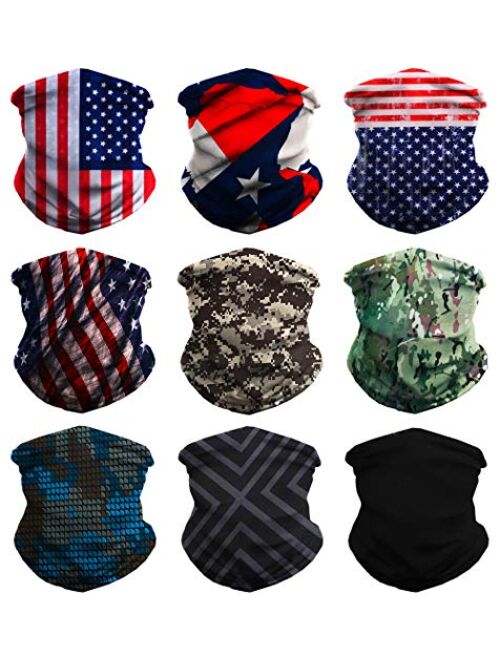 Headwear Headband Bandana Neck Gaiter - WONBURY Headwrap Balaclava Facemask Seamless for Outdoor