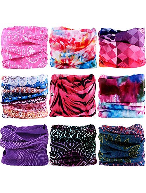 Headwear Headband Bandana Neck Gaiter - WONBURY Headwrap Balaclava Facemask Seamless for Outdoor