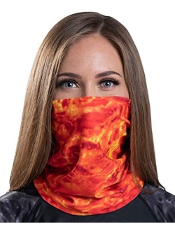 Aqua Design Face Mask for Women: UPF 50+ Motorcycle Ski Cover Balaclava Gaiter