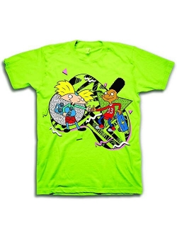 Nickelodeon Men's 90's Classic T-Shirt - Rugrats, Hey Arnold, All That - Vintage Throwback Tee