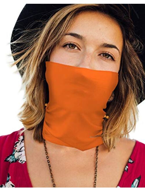 Face Mask Bandana Neck Gaiter Made in USA for Dust Outdoors Festival Activities