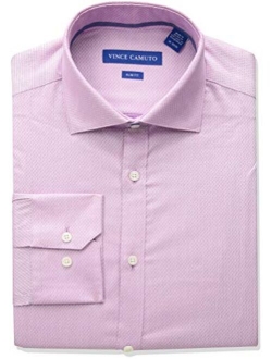 Men's Slim Fit Spread Collar Fashion Dress Shirt