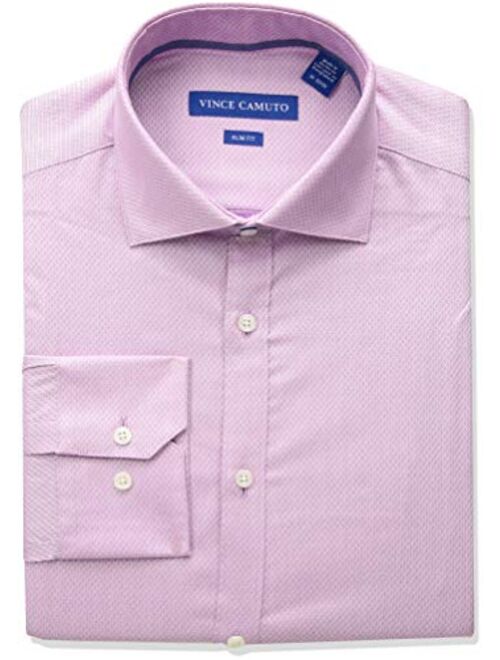 Vince Camuto Men's Slim Fit Spread Collar Fashion Dress Shirt