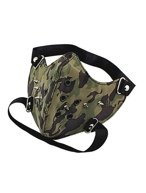 SteamPunk camouflage Mask Masquerade Costume Halloween Biker Rock Goth