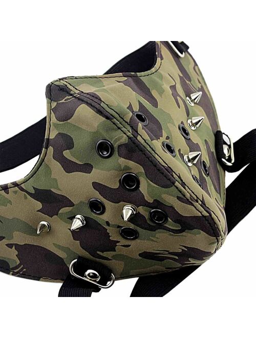 SteamPunk camouflage Mask Masquerade Costume Halloween Biker Rock Goth