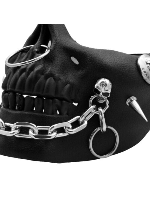 Buy Skull Chain Costume Mask Cosplay Half Face Mask Party Dess online ...