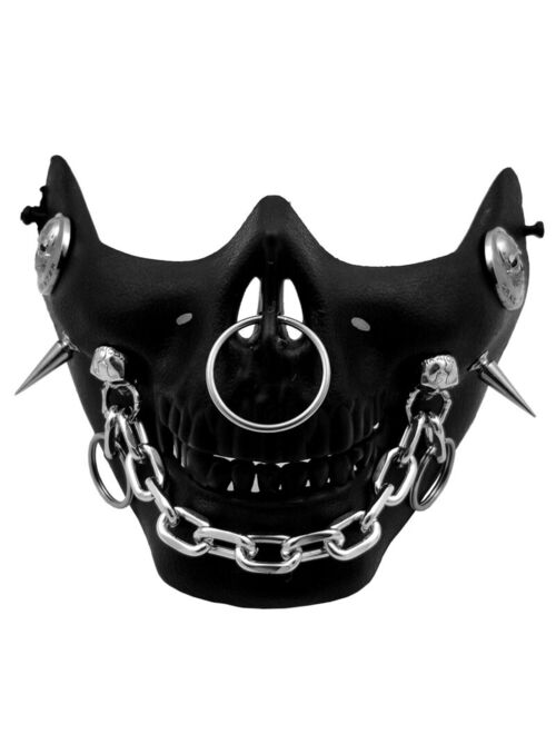 Buy Skull Chain Costume Mask Cosplay Half Face Mask Party Dess online ...