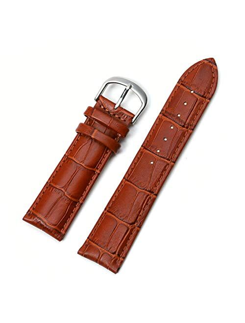 Croco Leather Watch Bands,EACHE Classical Leather Watch Straps Waterproof 12mm 14mm 16mm 18mm 19mm 20mm 21mm 22mm 24mm