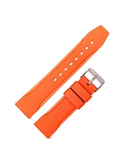 Marathon Watch 22mm Vulcanized Rubber Textured Watch Band/Strap - Made in Italy - WW005015