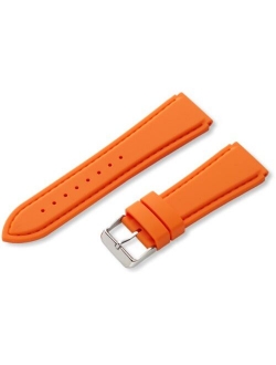 Hadley-Roma Men's MS3346RAG240 Genuine Silicone Diver Sport Watch Strap