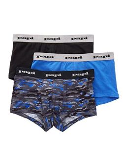 papi Men's 3 Pack Cotton Stretch Camo Brazilian Trunk