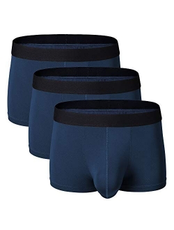 Men's 3 Pack Quick Dry Underwear Breathable Separate Pouch Trunks