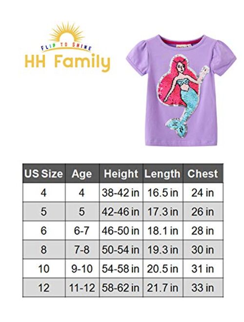 Glitter Flip Sequin Girl's T-Shirt Top Short/Long Sleeve, Fleece Jacket, Leggings 3-14 Years