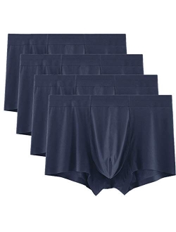 Venuskenna Men's Ultra Silk and Breathable Classic Fit Seamless Pouch Underwear Trunks No Ride Up 1-Pack/4-Pack