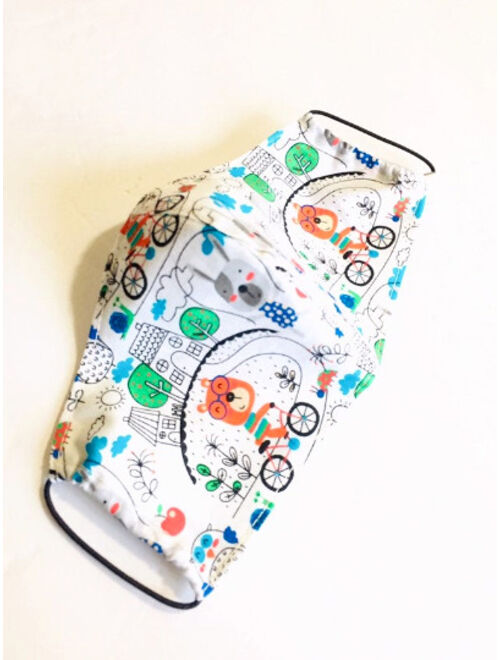 kids/girls/boy/unisex/adult FACE MASK w insert pocket xs,s,m,L spring theme