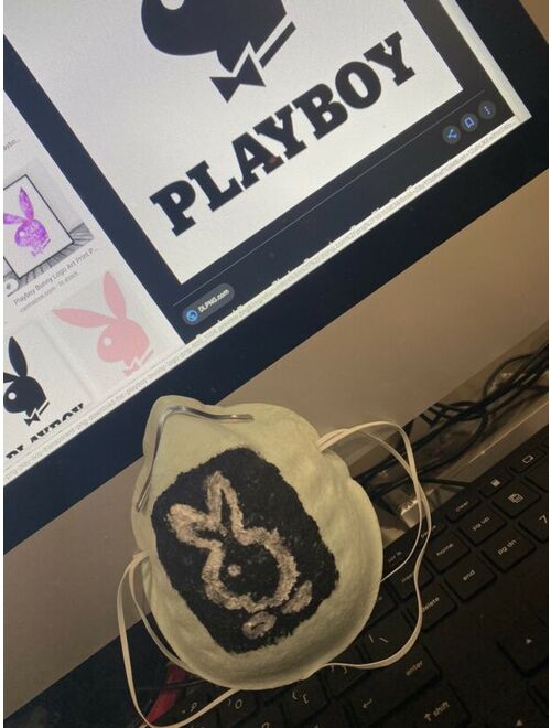 Face Mask Playboi Bunny (Custom Painted) Support The Boys