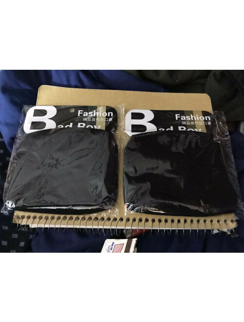 Bad Boy Fashion Face Mask Washable (lot Of 2)