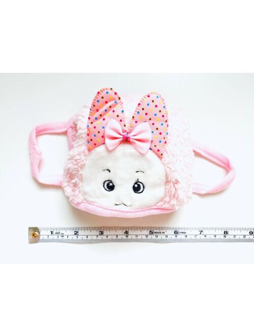 Kids Cute Girls Pink Bow Bunny Rabbit Soft Face Mouth Mask Comfortable