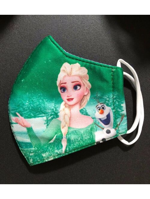 2 PCS Kids Face Mask Cover For Girl Variety Color Frozen Machine Washable