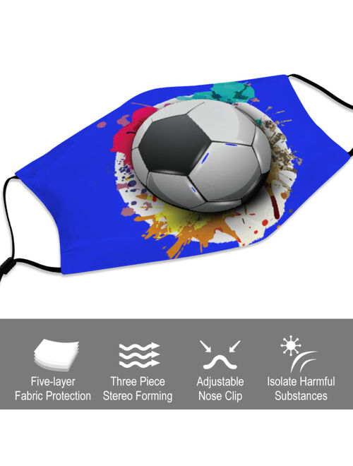 Boys Fun Soccer Face Mask