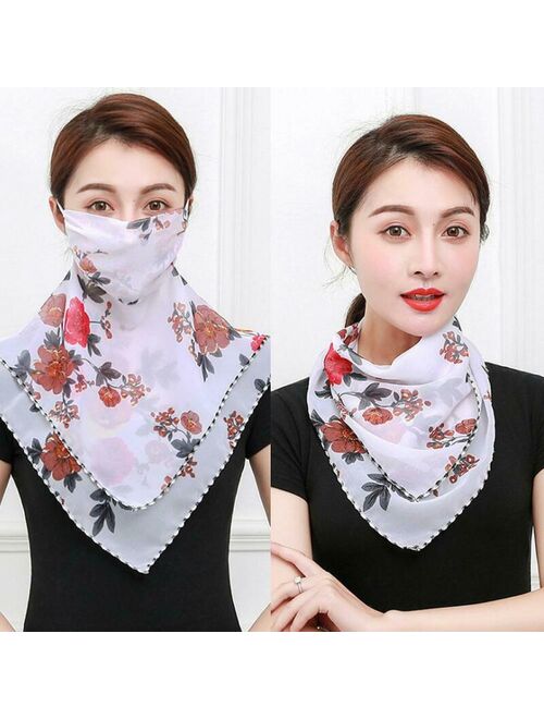 Women Face Mask Scarf Outdoor Riding Sun Protection Mouth Mask Handkerchief Best