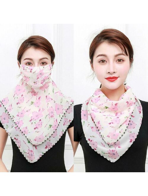 Women Face Mask Scarf Outdoor Riding Sun Protection Mouth Mask Handkerchief Best