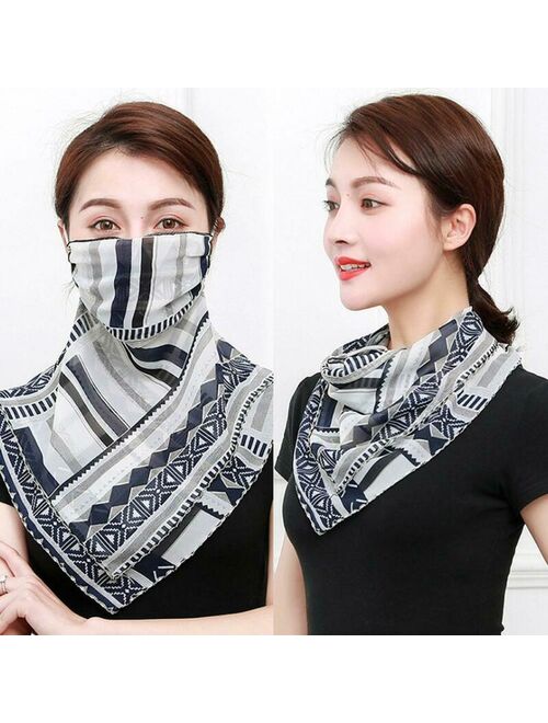 Women Face Mask Scarf Outdoor Riding Sun Protection Mouth Mask Handkerchief Best