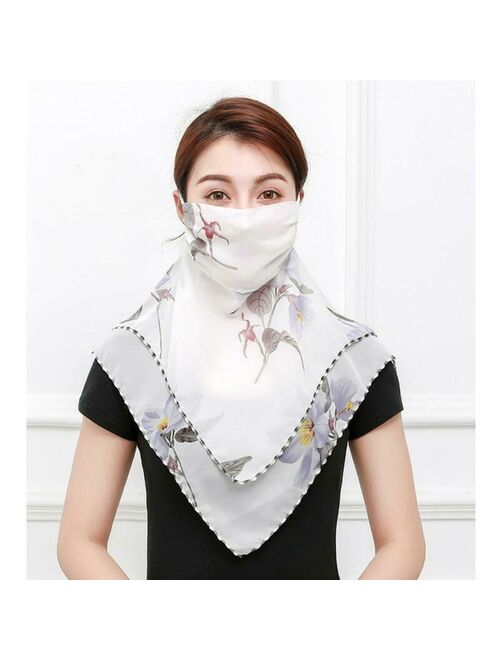 Women Face Mask Scarf Outdoor Riding Sun Protection Mouth Mask Handkerchief Best