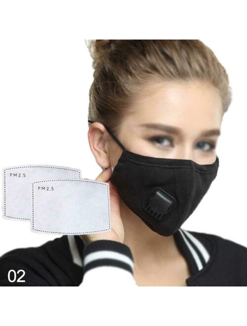 Washable Cotton Mask Air Purifying Face Filter Breathable Anti Haze Respirator