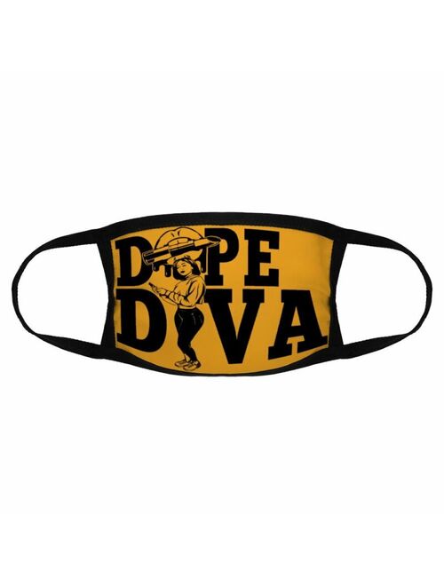 Women Mustard Dope Diva Face Mask