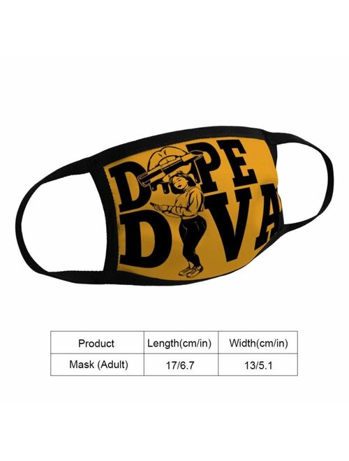 Women Mustard Dope Diva Face Mask