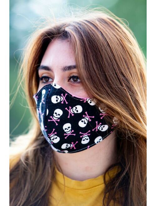 Adult Womens Face Mask Washable Handmade Skulls