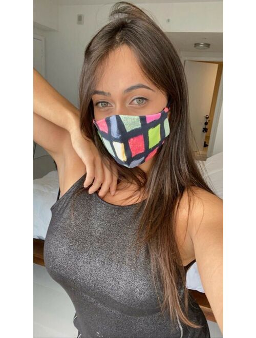 Women's Summer Bright Protective Face Mask with Pocket for Air Filter, Washable